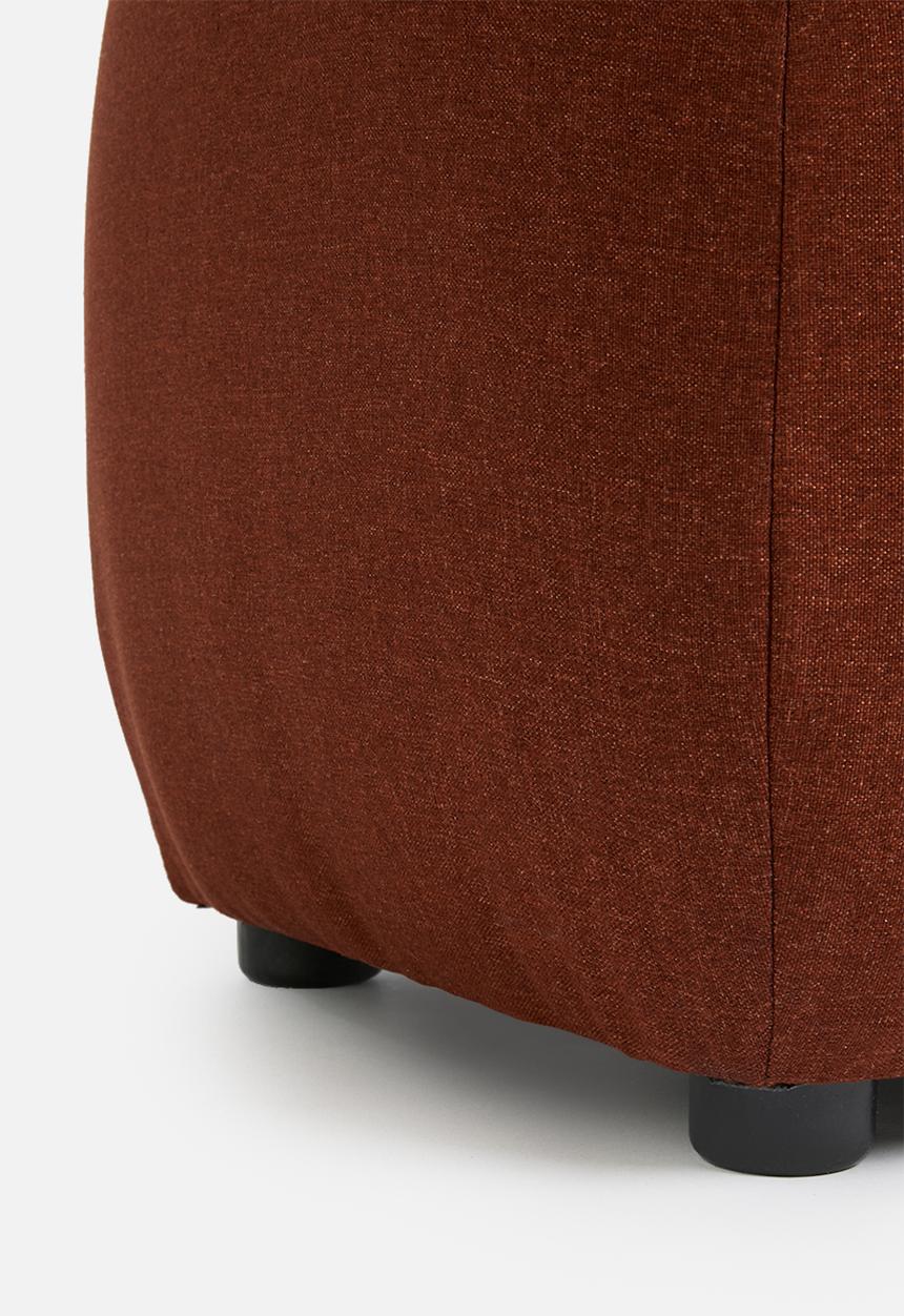 Sixth Floor - Plump rectangle ottoman - clay