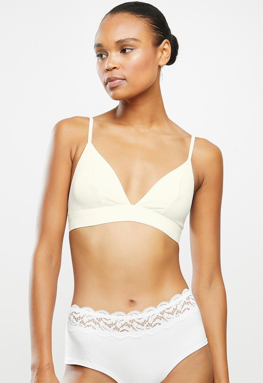 DORINA - Lila-2pp non-padded bralette -pink & ivory