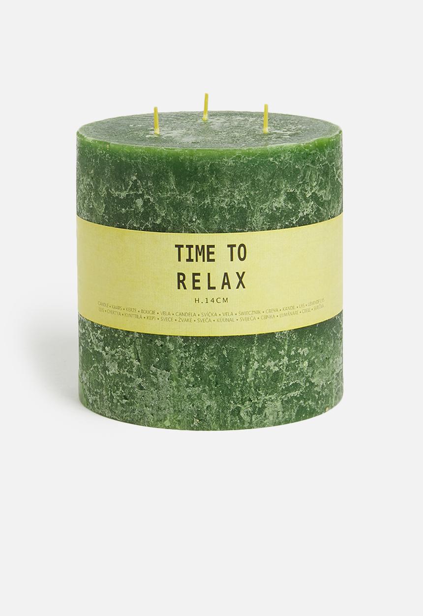 H&S -  Relax 3-wick candle - green
