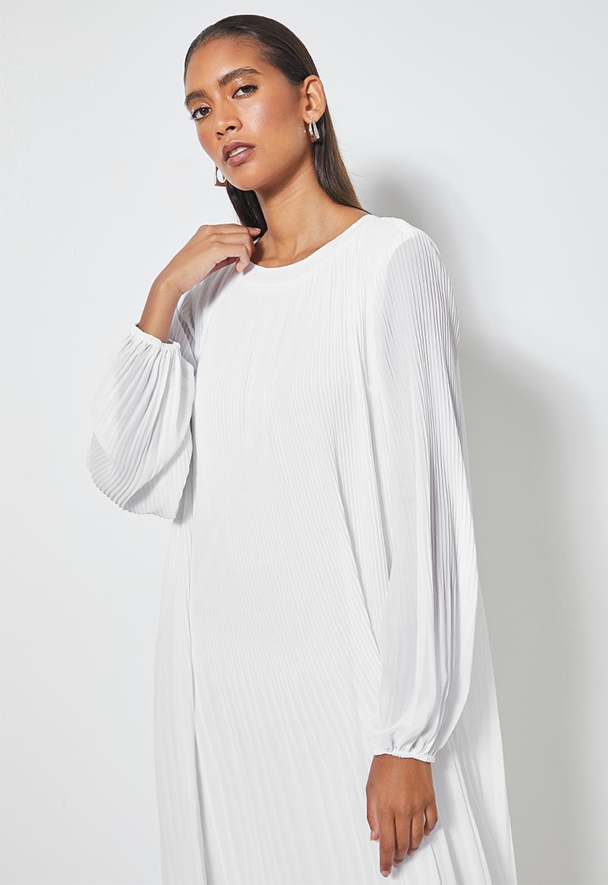 Superbalist - The ultimate pleated maxi dress - white