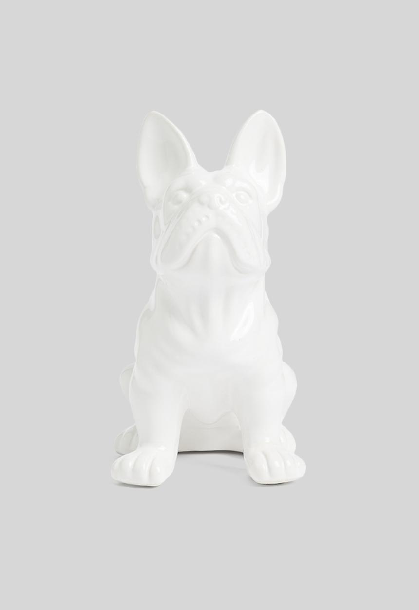 H&S - Porcelain french bulldog - white