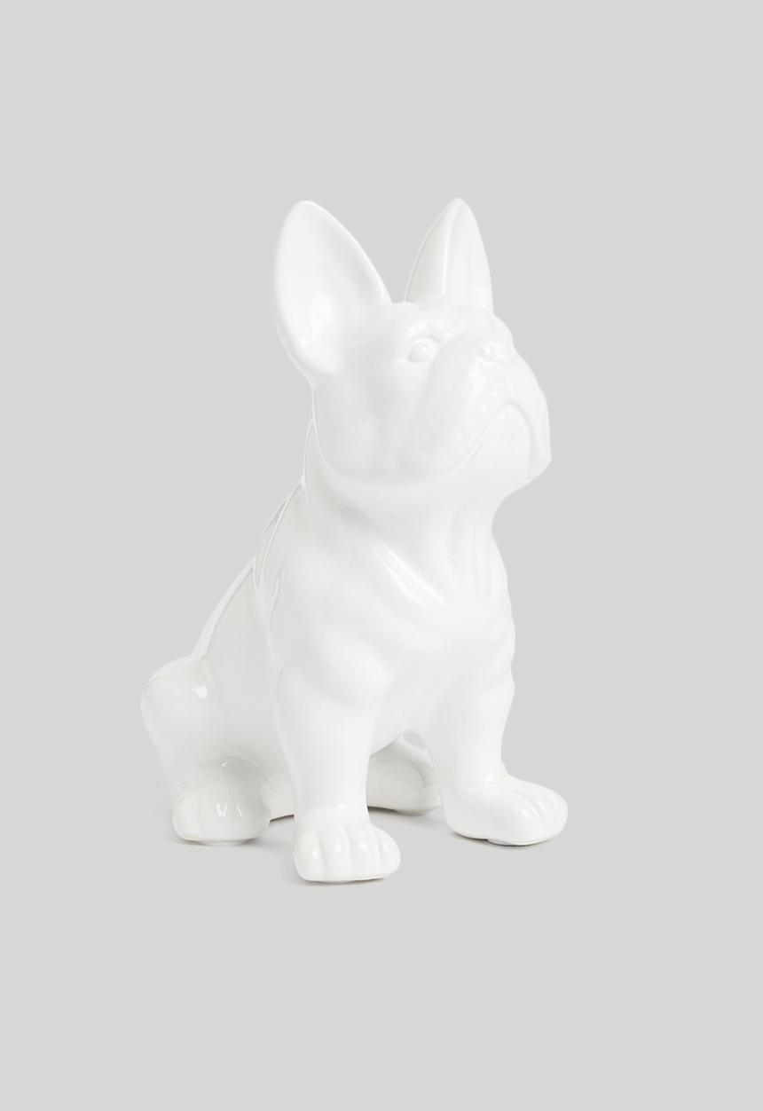 H&S - Porcelain french bulldog - white