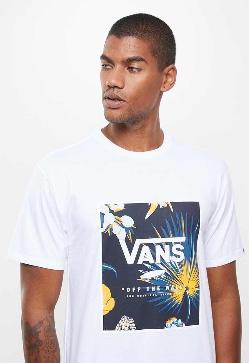 Vans - Classic print box tee- whie