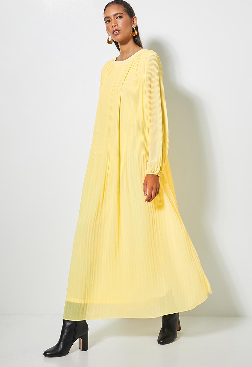 Superbalist - The ultimate pleated maxi dress - yellow