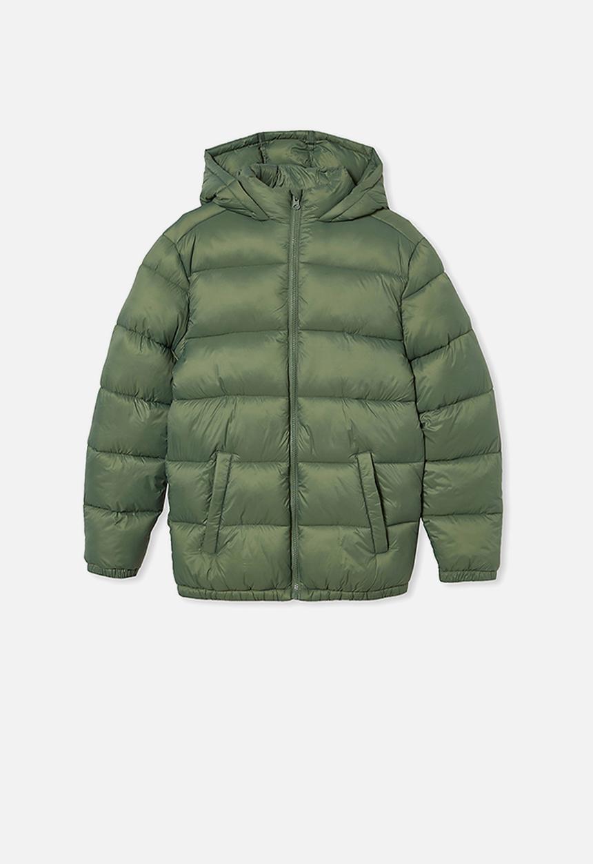 Free by Cotton On - Charlie puffer - olive