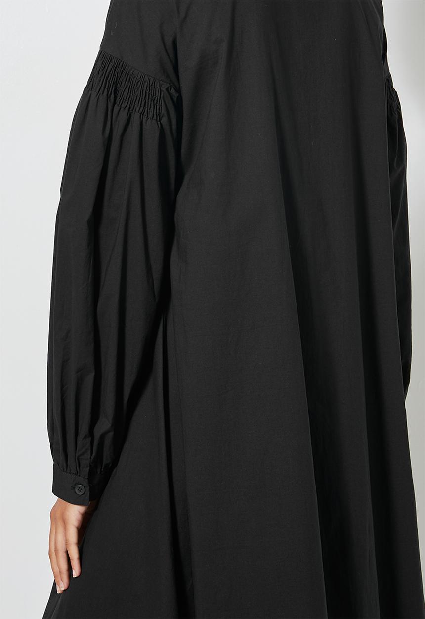 Superbalist - Exaggerated sleeve volume dress - black
