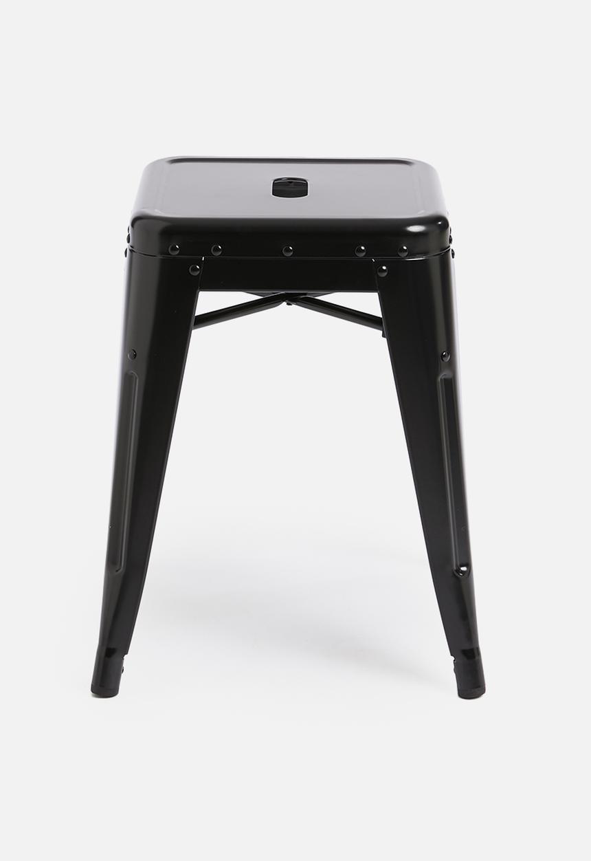 H&S - Metal stool - black