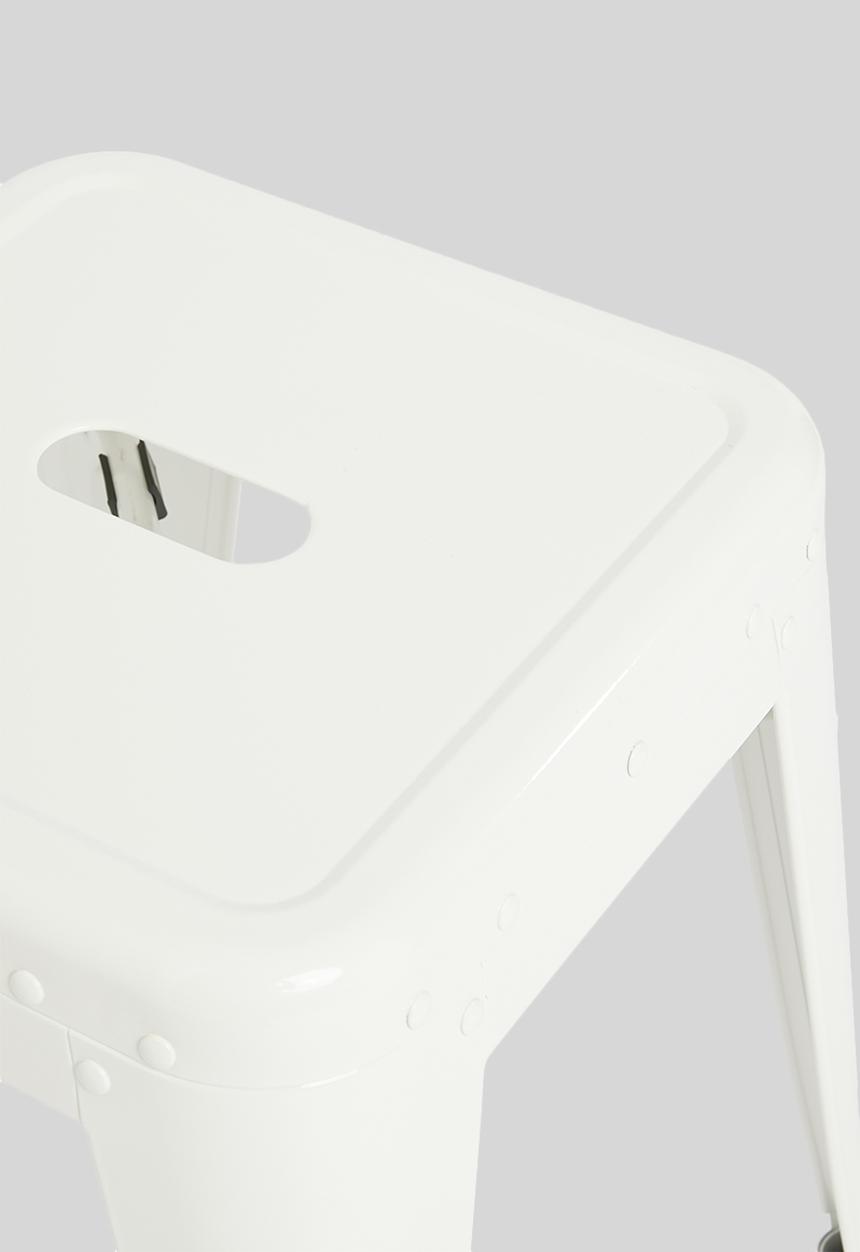 H&S - Metal stool - white