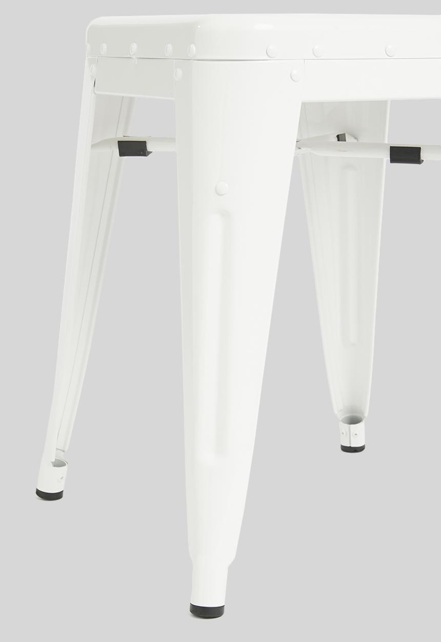 H&S - Metal stool - white