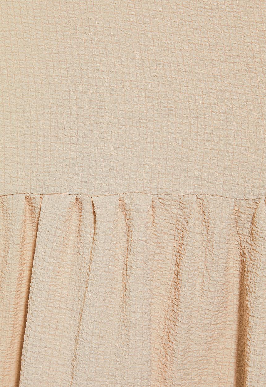 Superbalist - Bubble woven volume mini dress - neutral