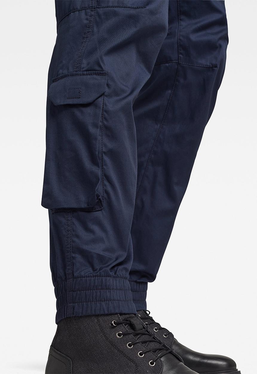 G-STAR - Relaxed cuffed trainer chino - sartho blue