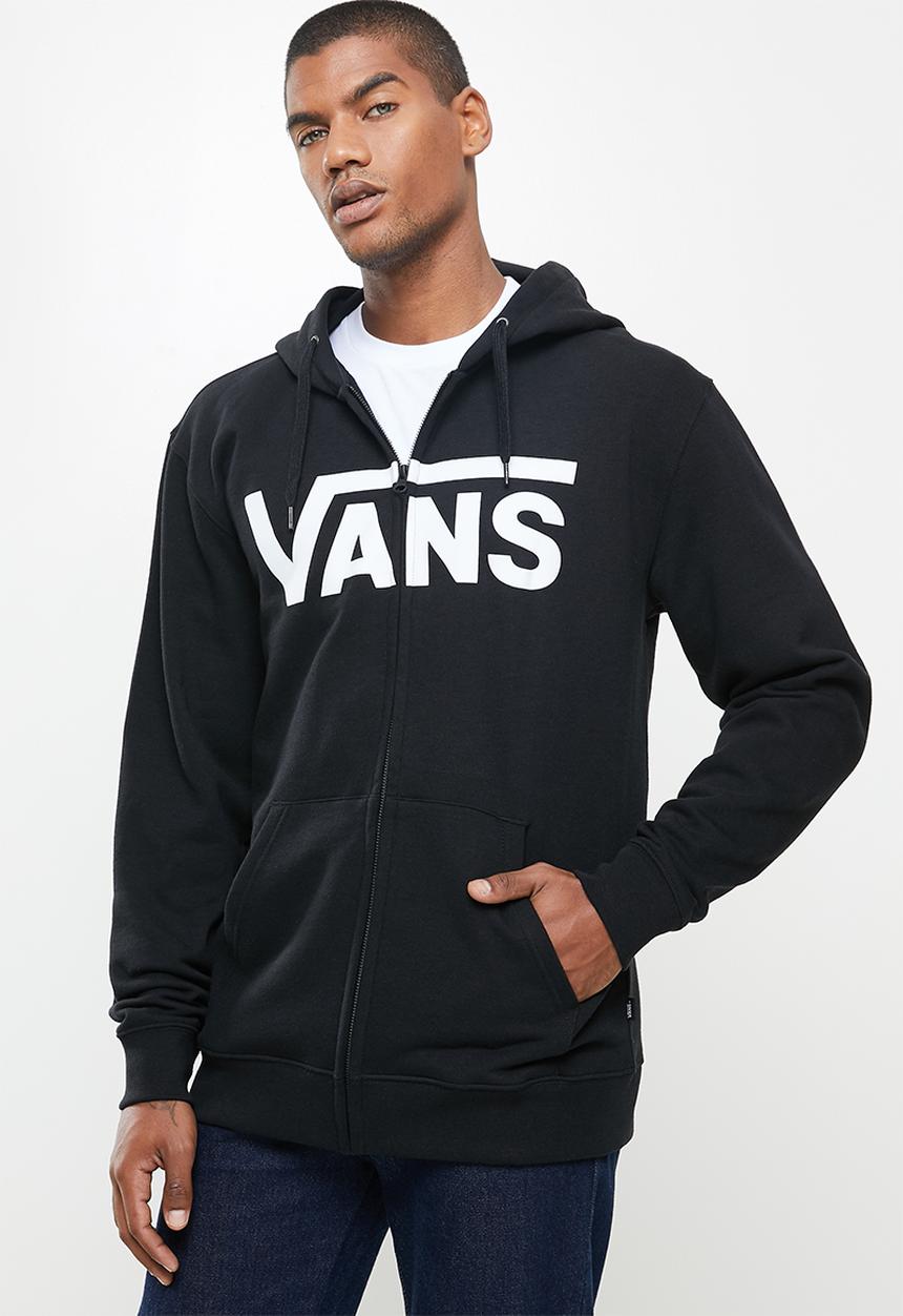 Vans - Vans classic zip hoodie ii - black & white