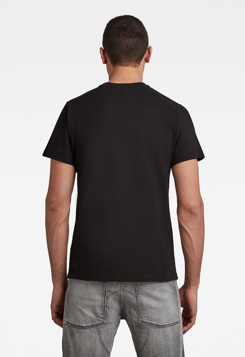 G-STAR - Flock badge graphic r short sleeve tee - black