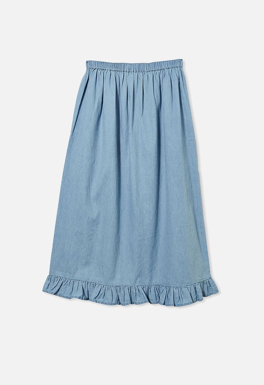 Free by Cotton On - Yasmin midi skirt - blue