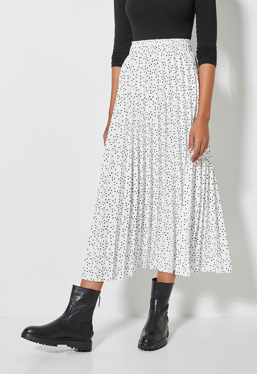 Superbalist - Pleated skirt - milk based spot