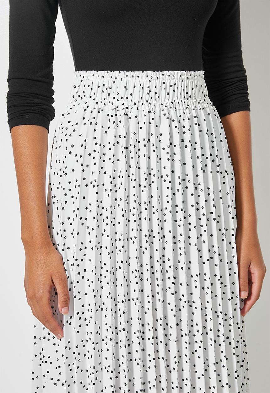 Superbalist - Pleated skirt - milk based spot