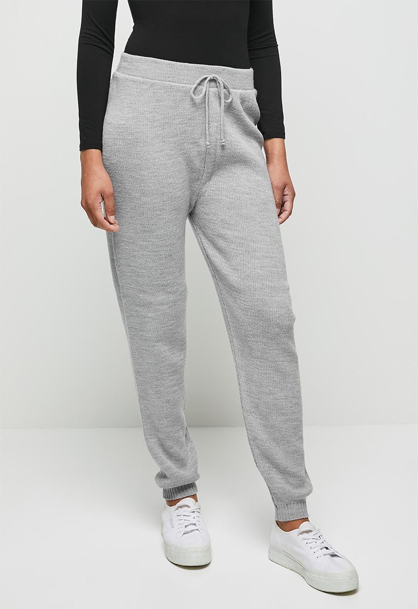 edit - Knitwear harem pant - grey 
