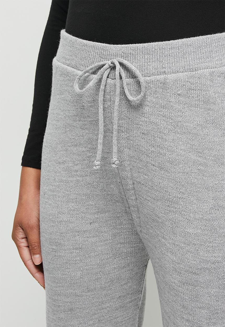 edit - Knitwear harem pant - grey 