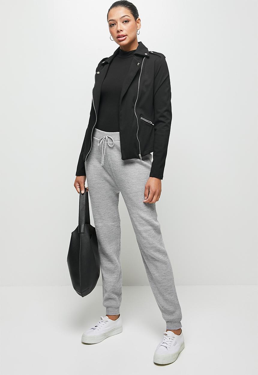 edit - Knitwear harem pant - grey 