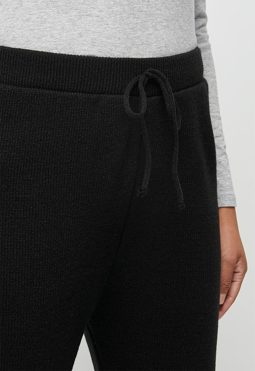 edit - Knitwear harem pant - black