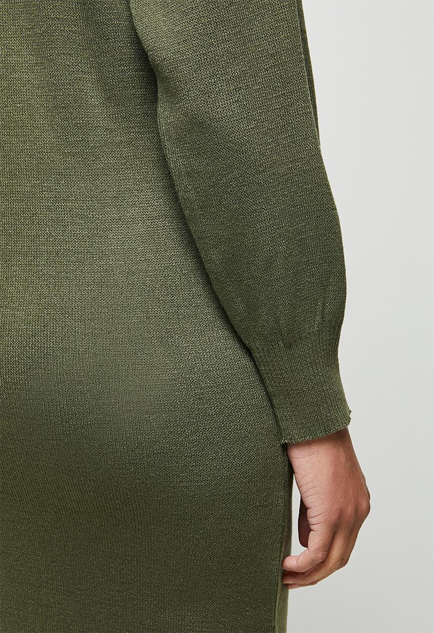edit - Slashneck collumn midi - khaki