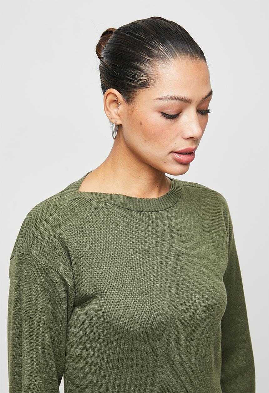 edit - Slashneck collumn midi - khaki