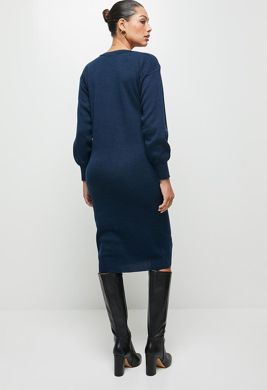 edit - Slashneck collumn midi - navy