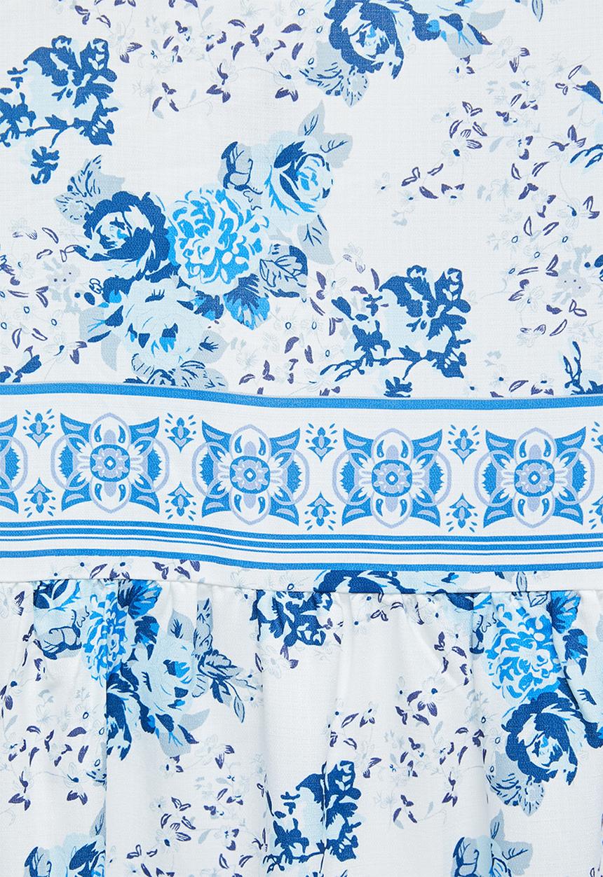 edit - Border print midi - blue print