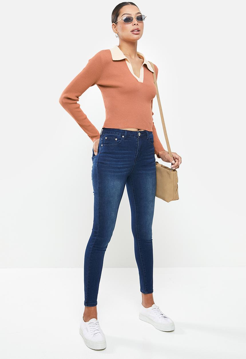 Glamorous - Collar knit - rust