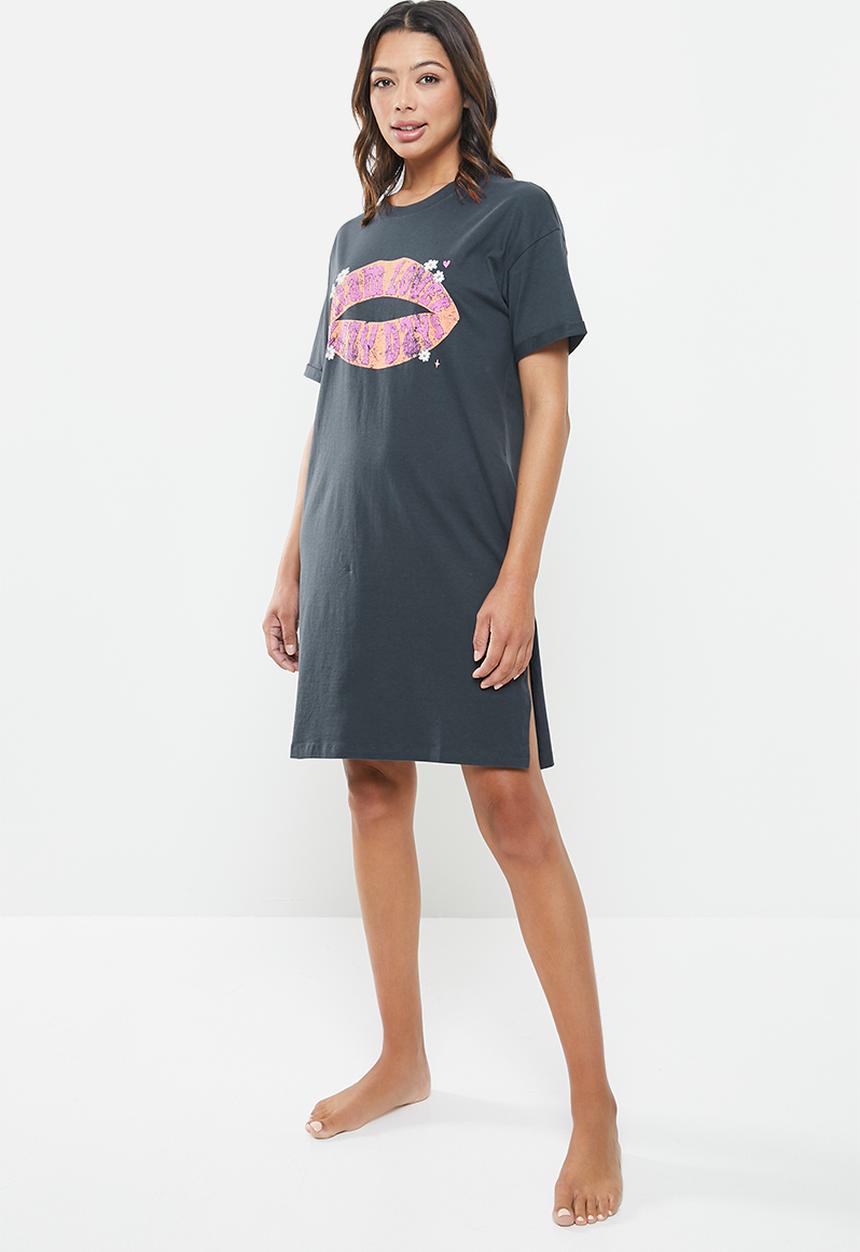 Cotton On - Longline 90s nightie - blue