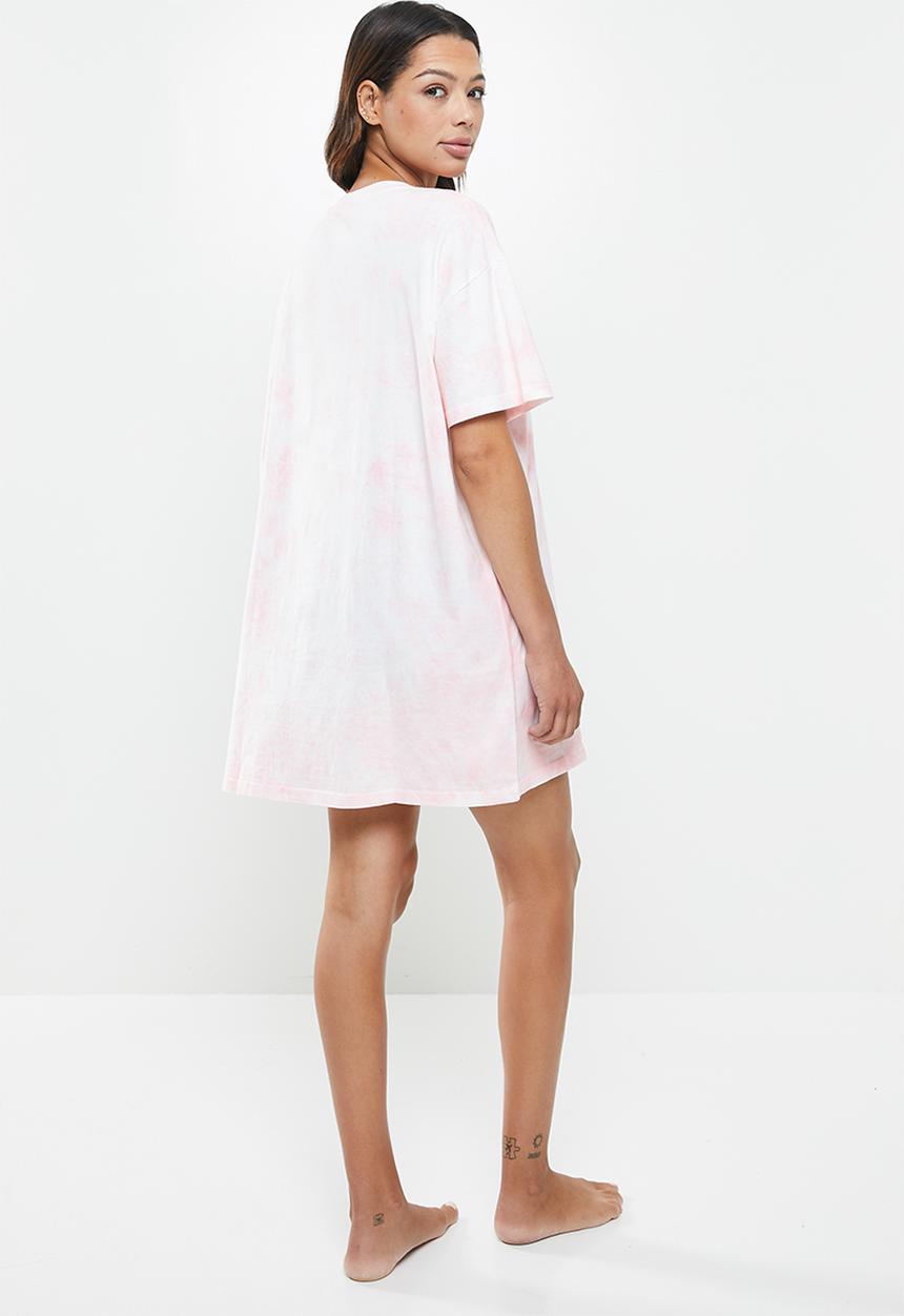 Cotton On - 90 s t-shirt nightie - pink 