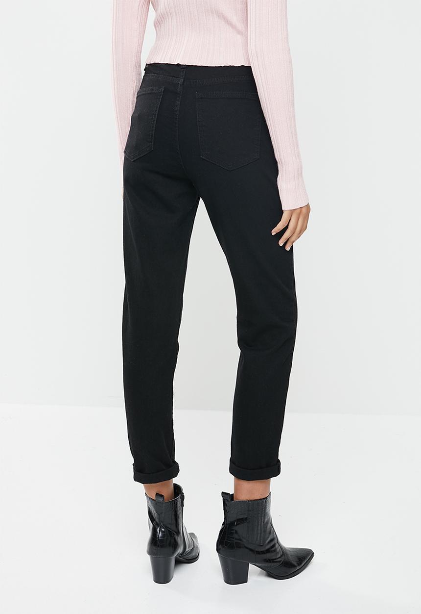 Cotton On - Stretch mom jean - black