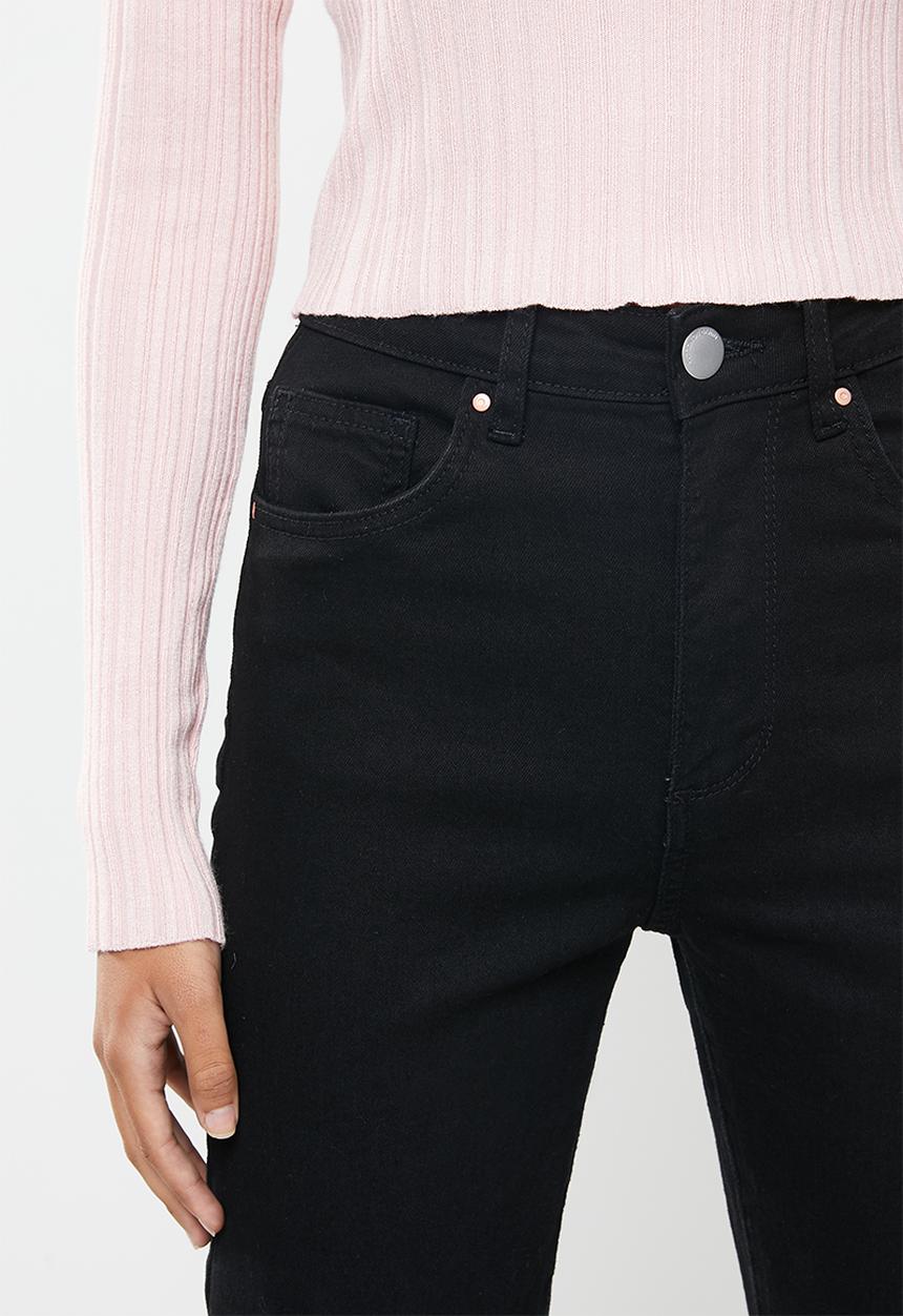 Cotton On - Stretch mom jean - black