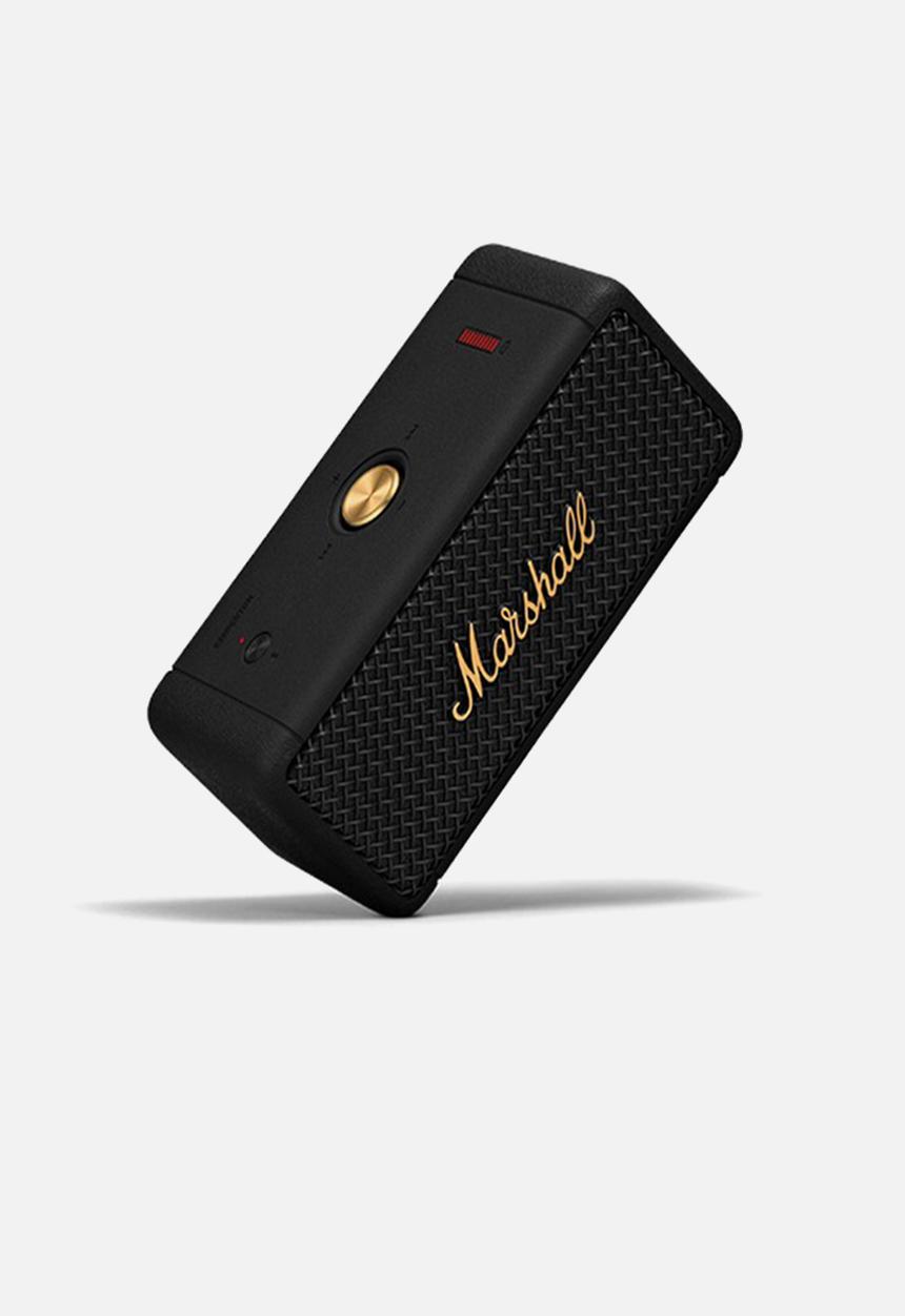 Marshall - Emberton bt portable speaker - black & brass
