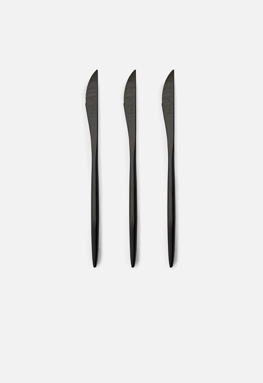 Finery - Cutlery 24pc set - carbon black