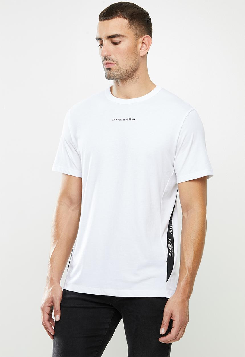 G-STAR - Sport a tape r short sleeve tee - white
