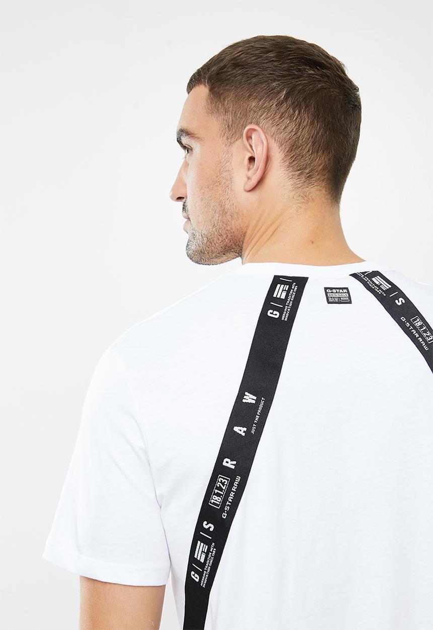 G-STAR - Sport a tape r short sleeve tee - white