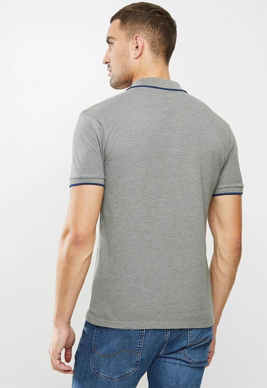 Lee  - Icon melange polo - grey