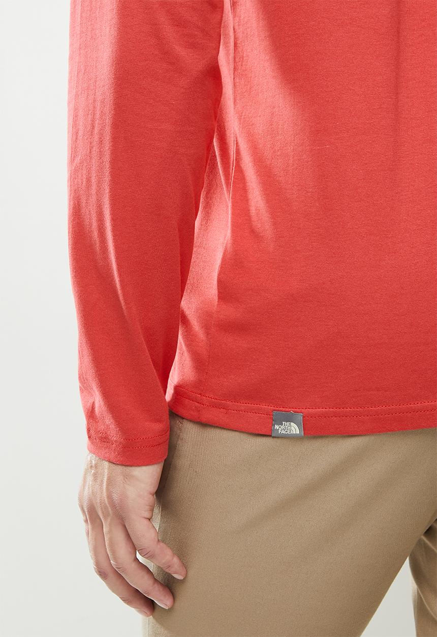 The North Face - Long sleeve red box tee - red