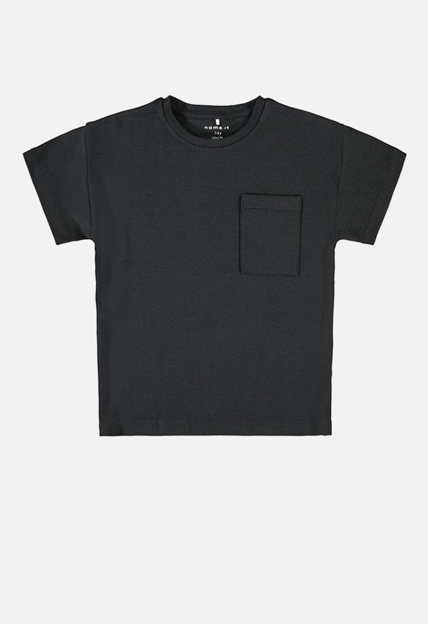 Name It - Ralle short sleeve boxy top - black