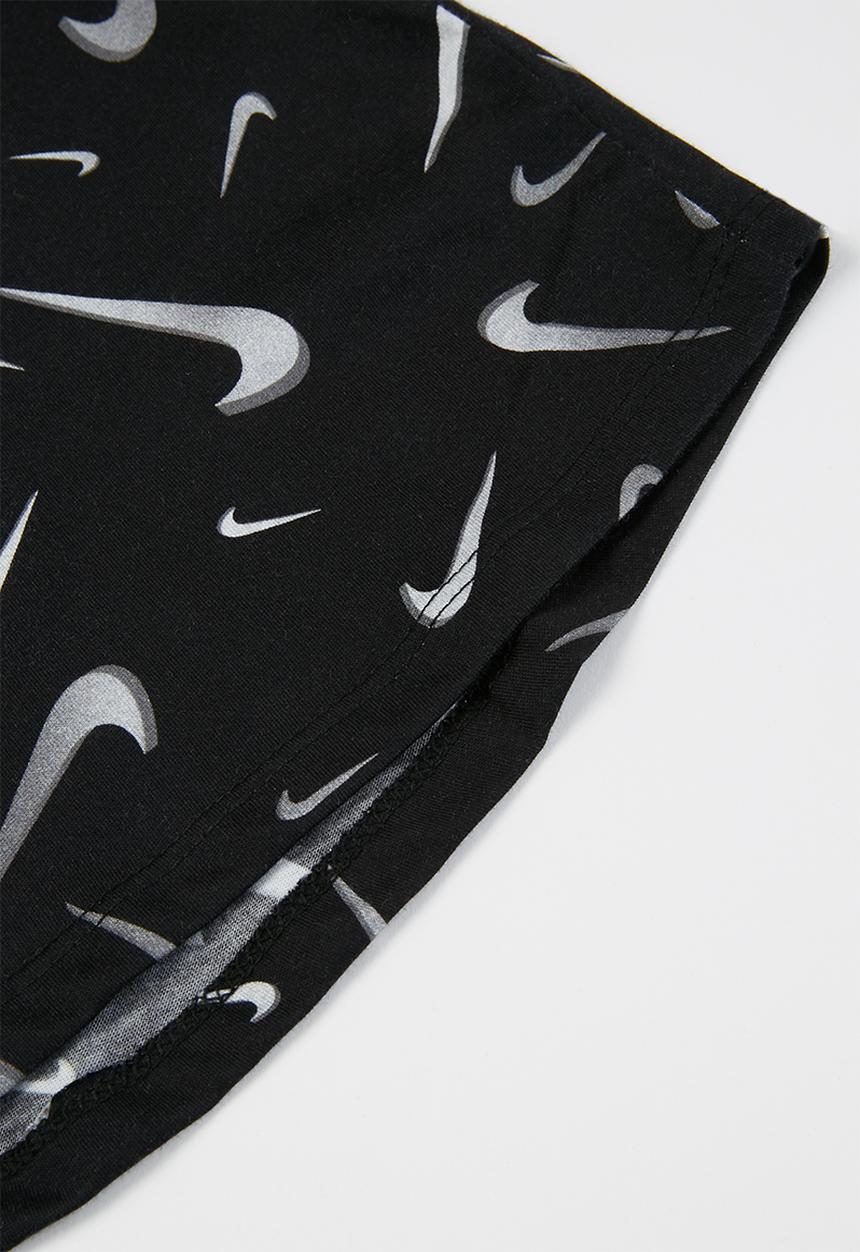 Nike - G nsw tee crop swooshes - black & grey