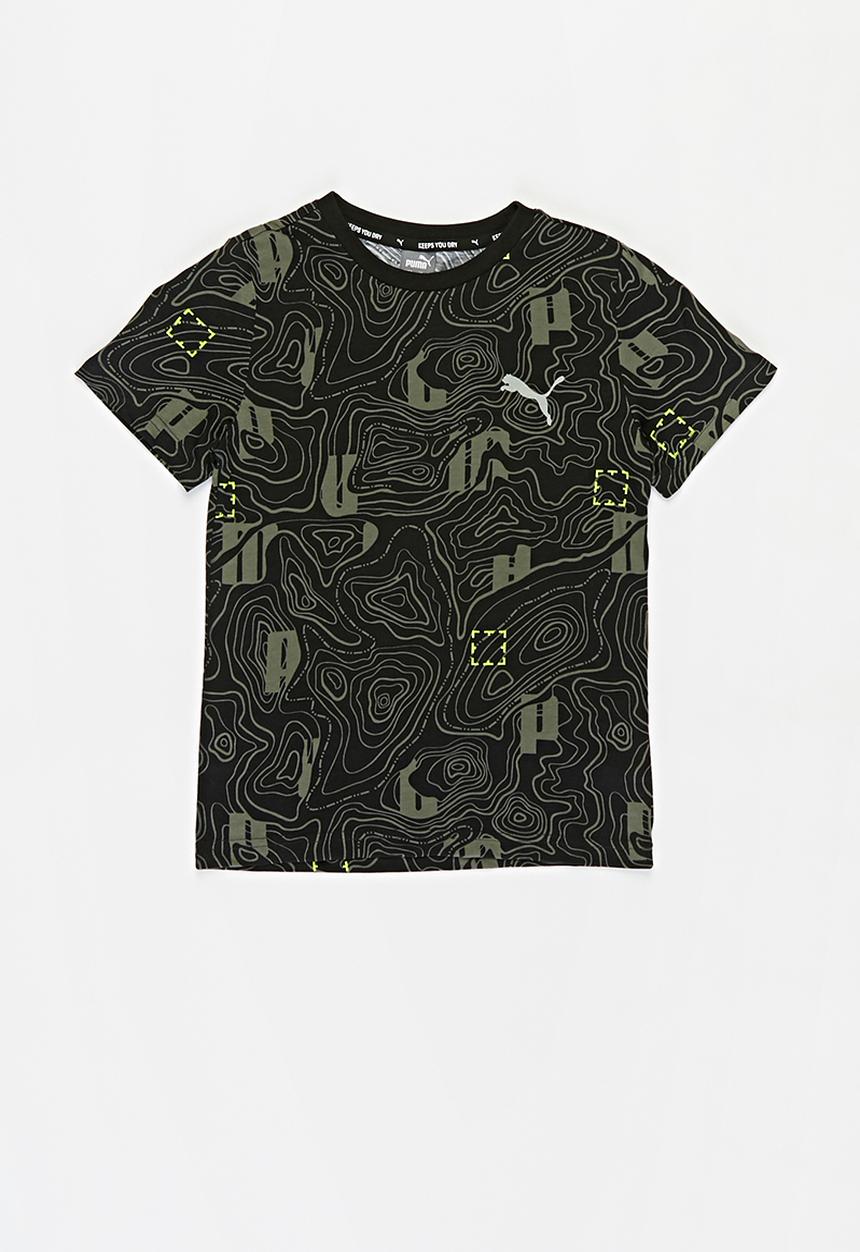 PUMA - Active sports aop tee - black