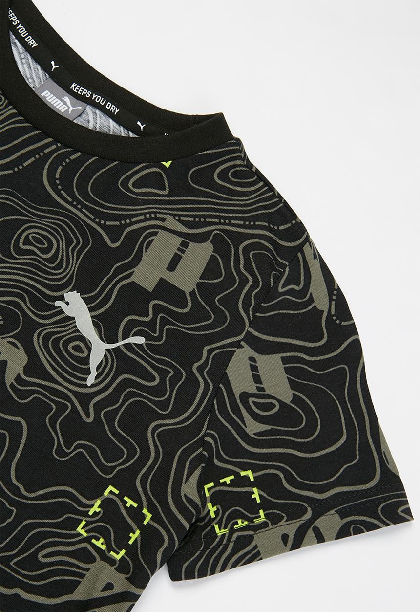 PUMA - Active sports aop tee - black
