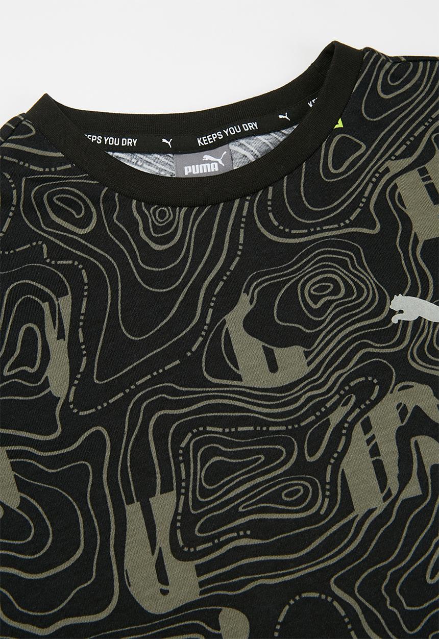 PUMA - Active sports aop tee - black