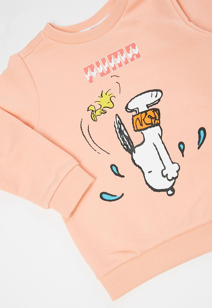 PUMA - Puma x Peanuts minicats crew jogger set - peach & pink 