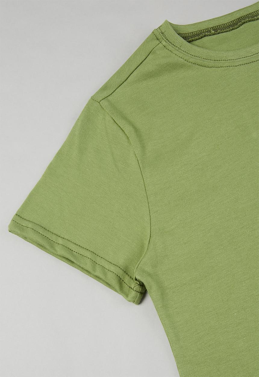 Rebel Republic - Boys 2 pack stripe tees - green & white 