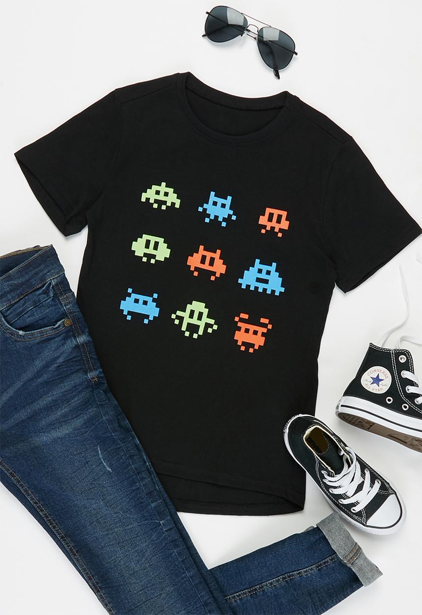Rebel Republic - Boys short sleeve styled tee - black