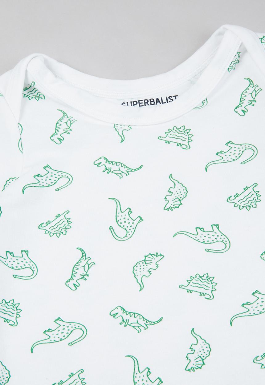 Superbalist Kids - Baby boys 2 pack tees - green & white