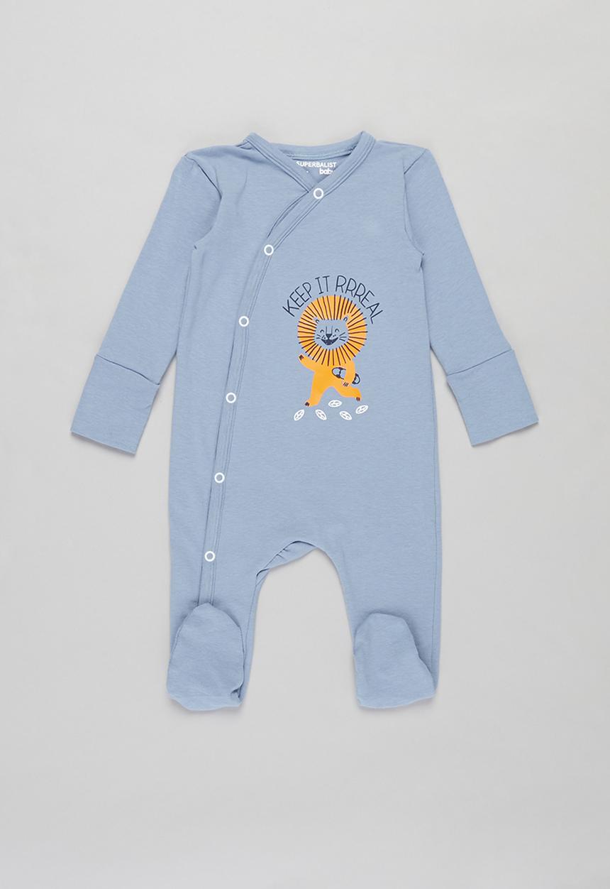 Superbalist Kids - 2 pack sleepsuit - white & baby blue