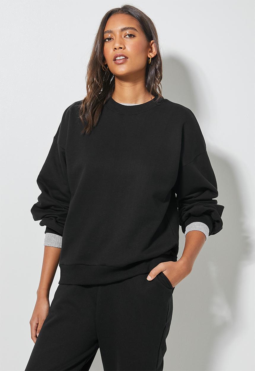 Superbalist - Balloon sleeve sweat - black